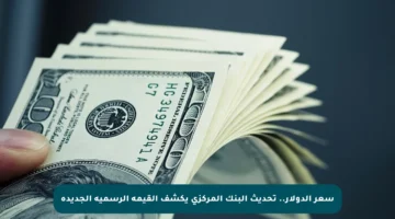 سعر الدولار.. تحديث البنك المركزي يكشف القيمة الرسمية الجديدة